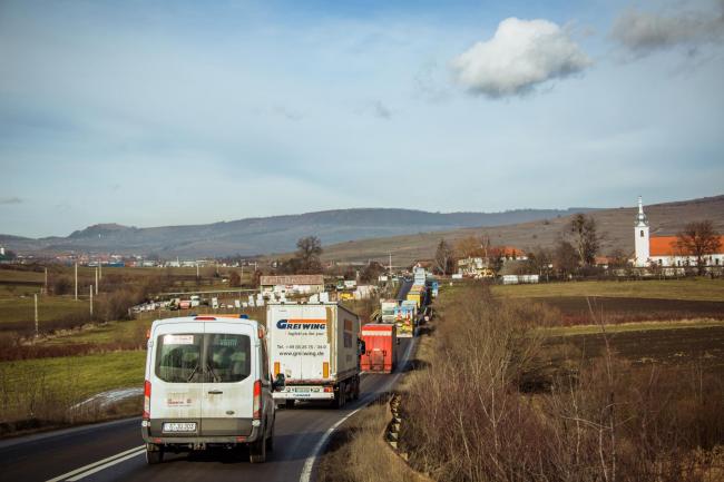 Die Weihnachtstrucker unterwegs