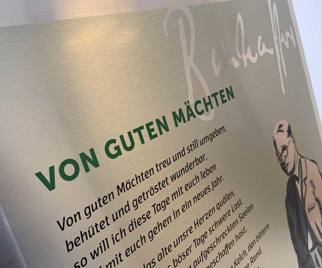 Alu-Tafel Dibond Bonhoeffer