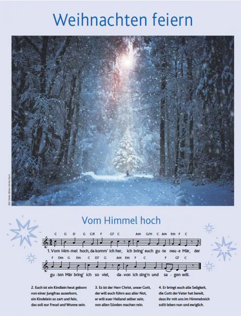 Weihnachten feiern Material