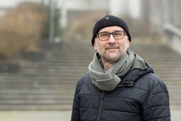 Christian Maschke mit Mütze