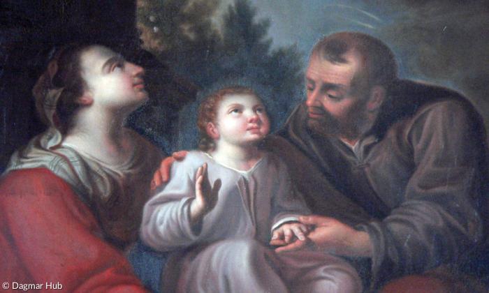 Gemälde Maria und Joseph in der Kirche St. Peter und Paul, Oberelchingen