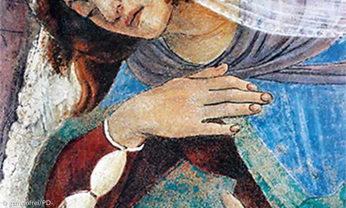 »Verkündigung«, Sandro Botticelli, 1481, Uffizien, Florenz.