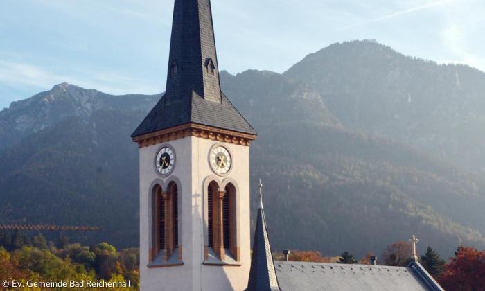 Die evangelische Stadtkirche von Bad Reichenhall.