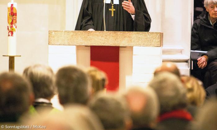 Olivier Dantine, evangelischer Superintendent von Salzburg und Tirol bei der Landessynode in Bad Reichenhall (November 2016).