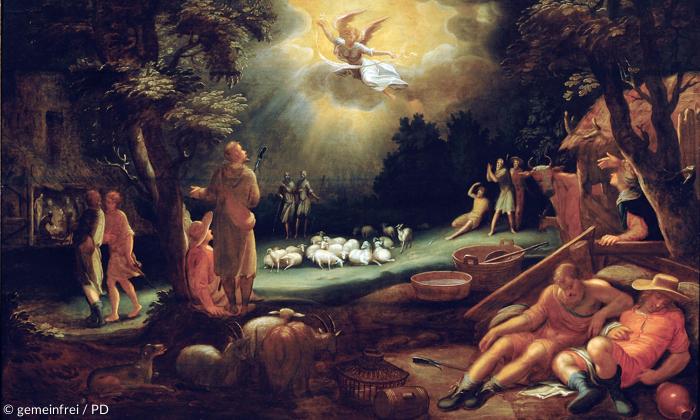 Verkündigung an die Hirten, Abraham Bloemaert (1564-1651), St. Elisabeth Gasthuis, Haarlem.