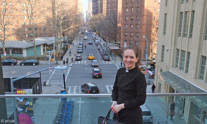 Die Pastorin Miriam Groß in New York.