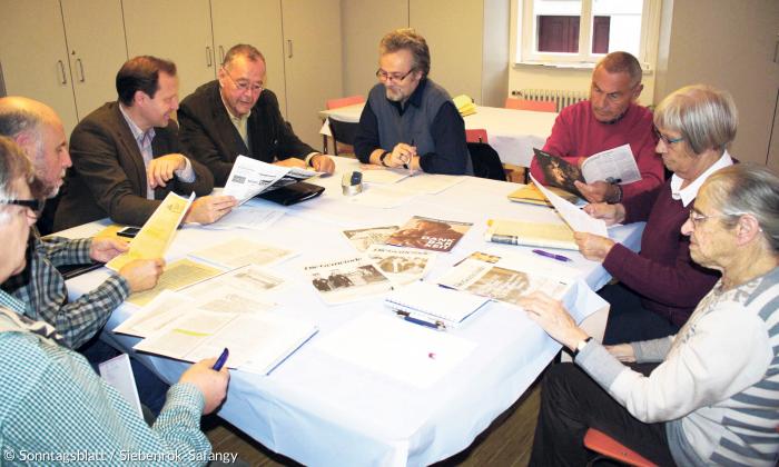 Die letzte Redaktionssitzung der Memminger Dekanatszeitung »Die Gemeinde« im November 2016.