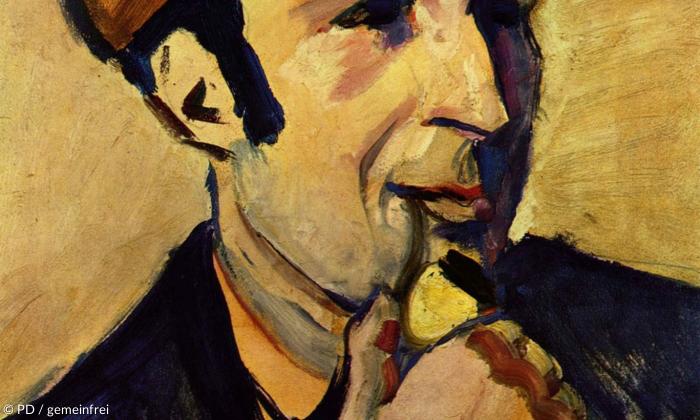 August Macke: Porträt des Franz Marc, 1910, Neue Nationalgalerie Berlin.