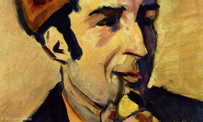 August Macke: Porträt des Franz Marc, 1910, Neue Nationalgalerie Berlin.