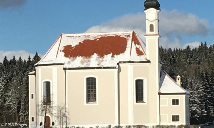 Kirche in Dietramszell im Schnee