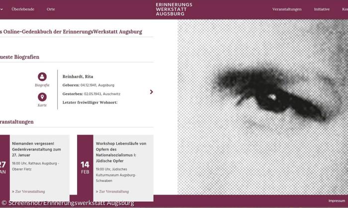 Online-Gedenkbuch für Augsburger NS-Opfer