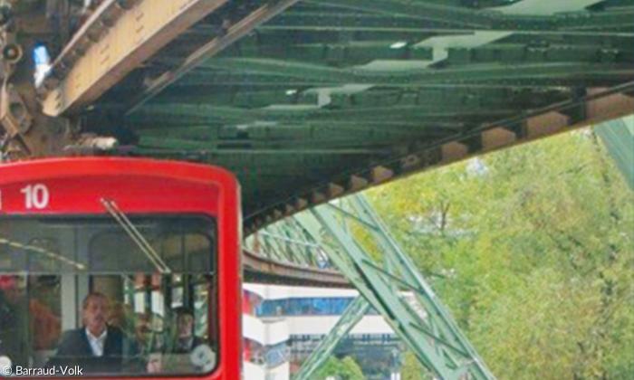 Die Wuppertaler Schwebebahn.