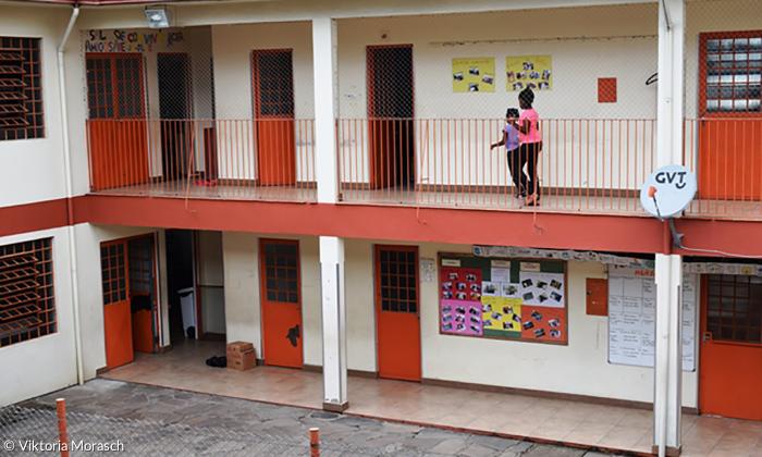 In einem Kinderhort in Porto Alegre. 