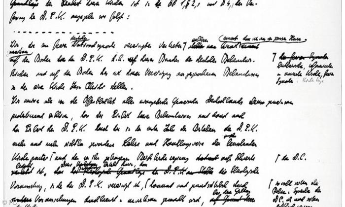 Die Urschrift der Barmer Erklärung.