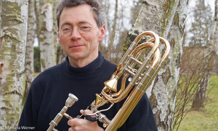 Christoph Beyrer mit Posaune