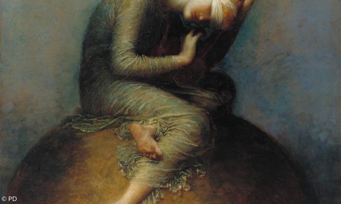 »Hope«: Gemälde des britischen Symbolisten George Frederic Watts (1817-1904) aus dem Jahr 1886 (Tate Gallery, London).