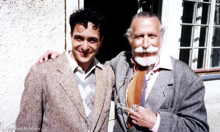 Georg Stefan Troller (rechts) in seinem autobiografischen Film »Selbstbeschreibung« (2001), links der Schauspieler Alexander Pschill.