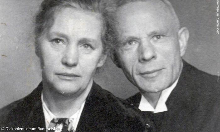 Das Rummelsberger Rektorenehepaar Karl und Marie Nicol um 1950.
