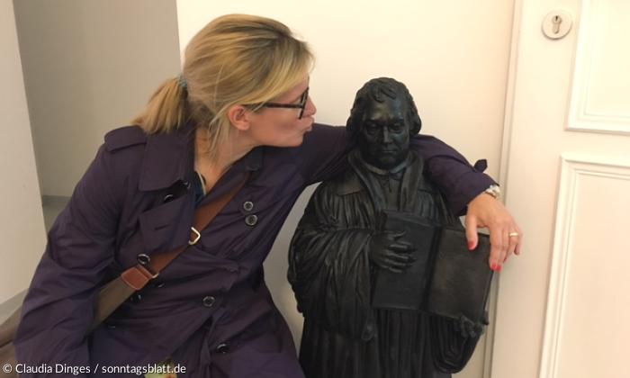 Ziemlich beste Freunde: Claudia Dinges mit Martin Luther.