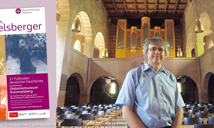 Rummelsbergs Museumsdirektor und Haushistoriker Thomas Greif in der Rummelsberger Philippuskirche.