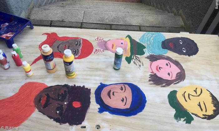 Kunstprojekt im »Café Farbenfroh«