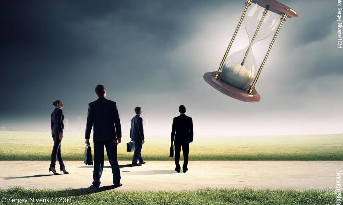 Sanduhr: Geh weiter, Zeit, bleib stehen!