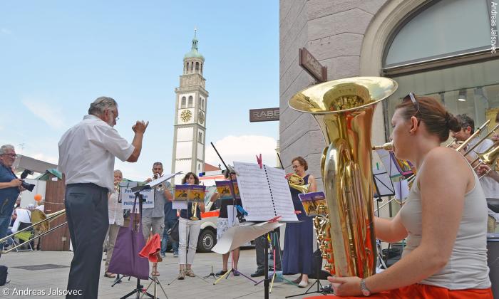 Der Posaunenchor aus Westheim.