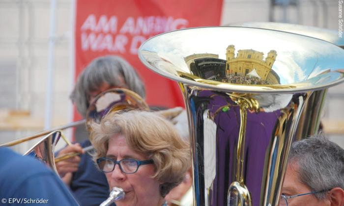 Tuba beim Reformationsfest