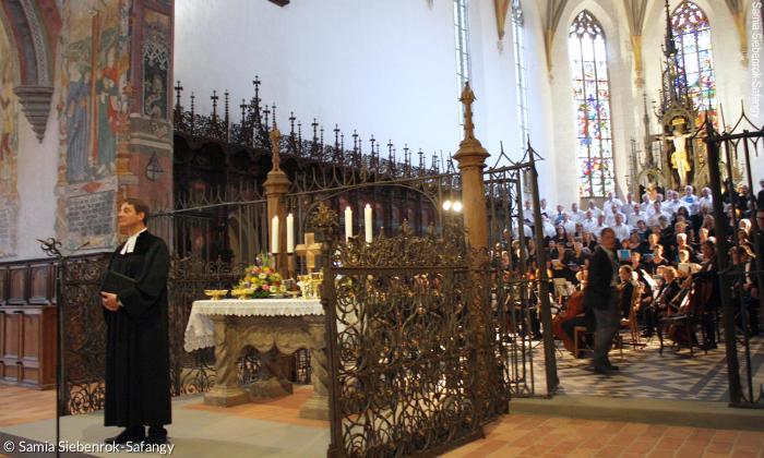 Wiedereröffnung der Kirche St. Martin in Memmingen.