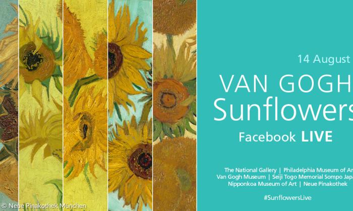 Van Gogh Sunflowers Facebook live
