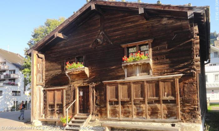 Ulrich (Huldrych) Zwinglis Geburtshaus in Wildhaus bei St. Gallen stammt aus dem 15. Jahrhundert.