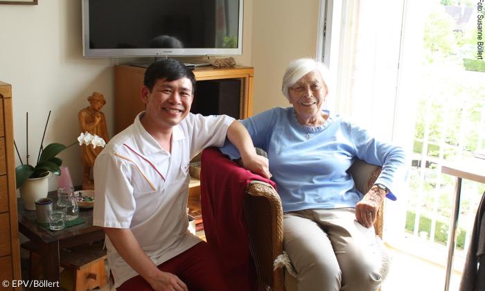 Trien Di Tran aus Vietnam arbeitet seit vier Jahren im Pflegeheim Eichenau.
