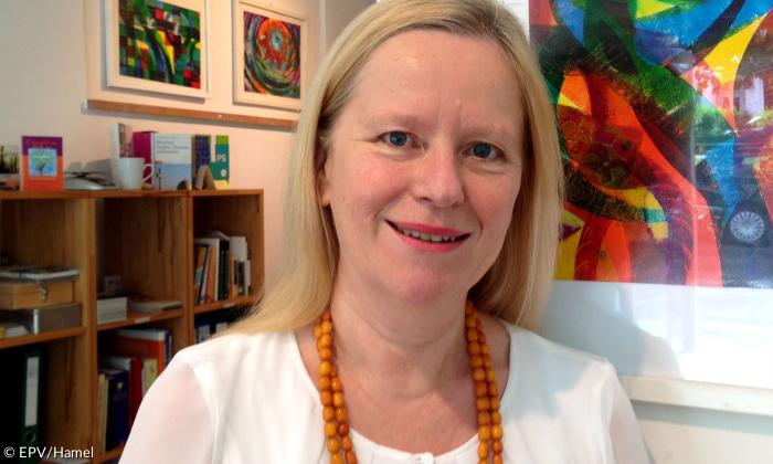Pfarrerin Sabine Bleise-Donderer von der Kircheneintrittsstelle in München