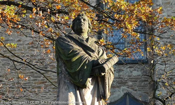 Das Luther-Denkmal im sächsischen Annaberg.