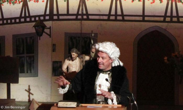 Armin Diener im Theaterstück: Gnade vor Recht.