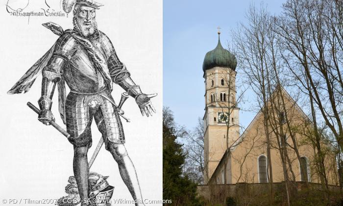 Schertlin von Burtenbach (1496-1578) und die Burtenbacher Johanneskirche.