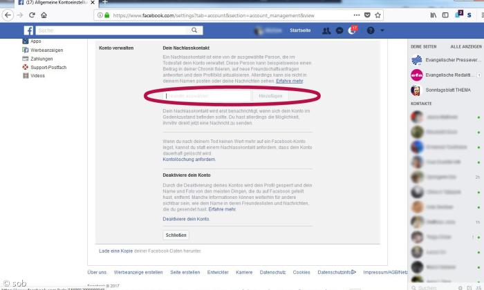 Wie Sie einen Facebook-Nachlasskontakt einrichten (3)