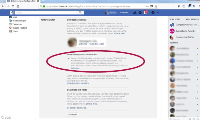Wie Sie einen Facebook-Nachlasskontakt einrichten (5)