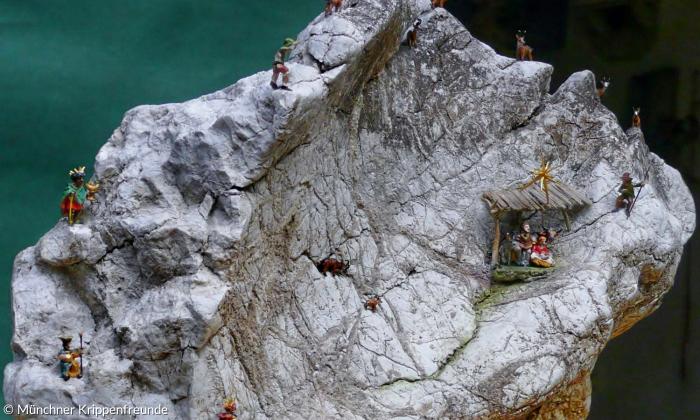 Miniatur-Felskrippe.