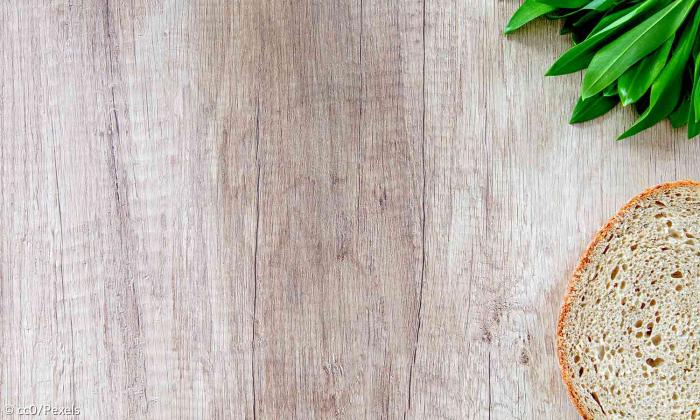 Frühstück Brot Gemüse Tisch Holz
