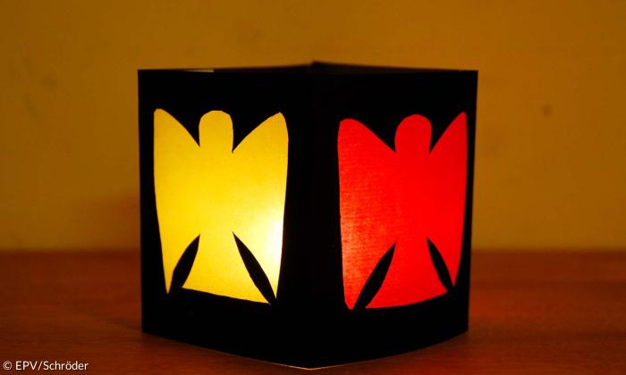 Engels-Windlicht fertig.