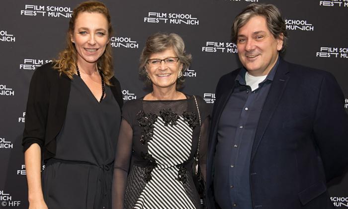 Festivalleiterin Diana Iljine mit Regionalbischöfin Susanne Breit-Keßler und Carlos Gerstenhauer vom BR. Credit: Bernhard Schmidt