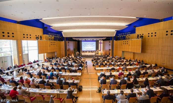Das Plenum der bayerischen Landessynode im November 2017 in Amberg.