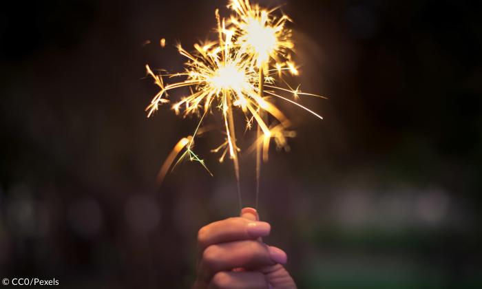 Wunderkerze Silvester 2