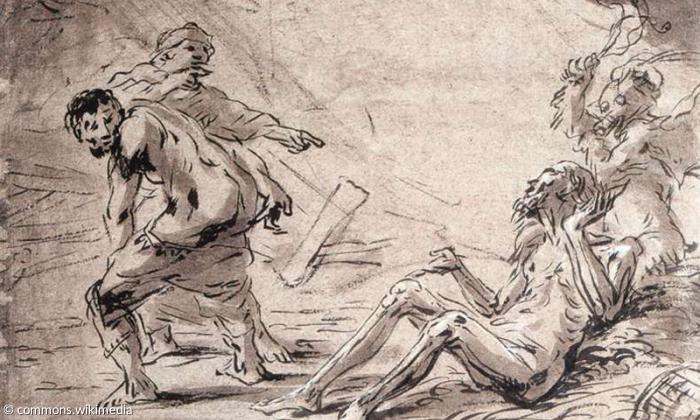 Leonaert Bramer - Die Prüfungen des Hiob (um 1630)