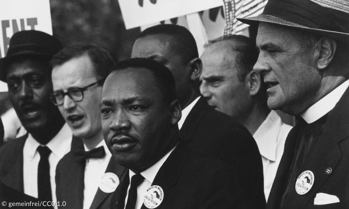 Martin Luther King beim Marsch auf Washington