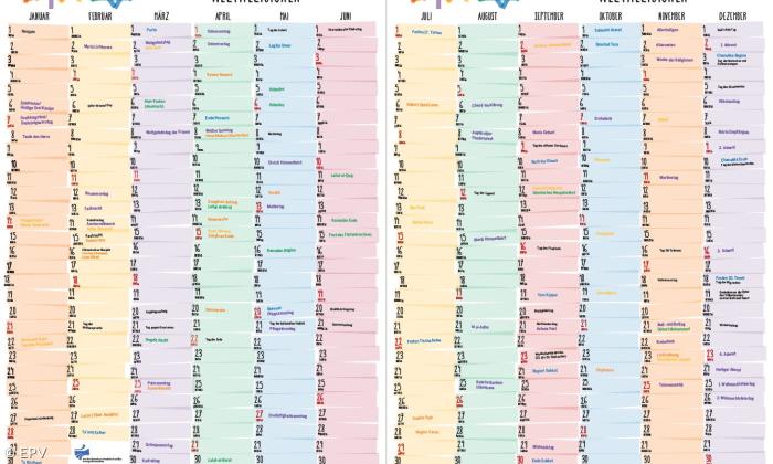 Kalender Weltreligionen 2018