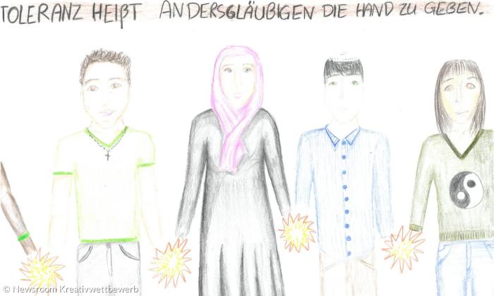 Eine Einsendung zum Kreativ-Wettbewerb Weltreligionen.