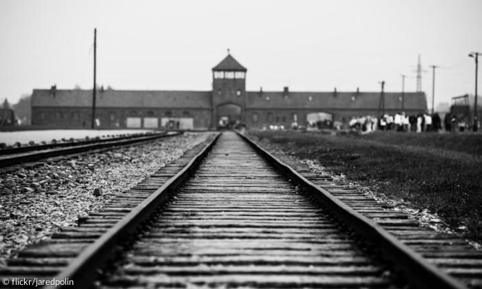 Zuggleise ins KZ Auschwitz.