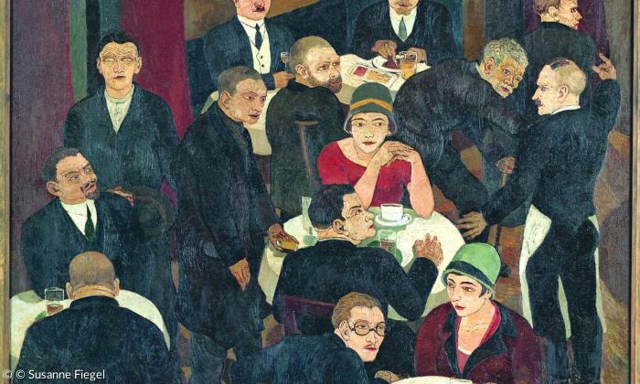 Josef Scharl, Blinder Bettler im Café, 1927, Kunsthalle Emden – Stiftung Henri und Eske Nannen, © Susanne Fiegel